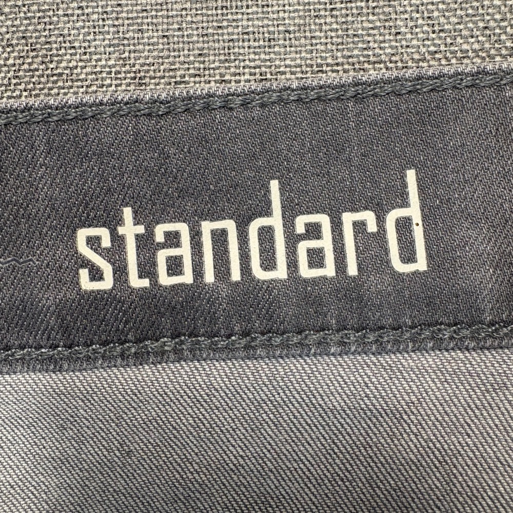 7 For All Mankind Standard Straight Leg Grey Jeans Mens 34 - Picture 5 of 14